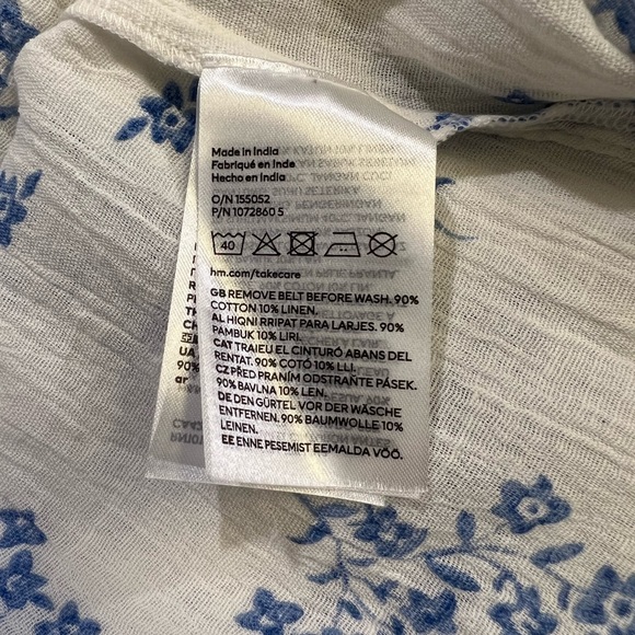 *NWT* H&M Tie Belt Shirt Dress - Picture 7 of 7